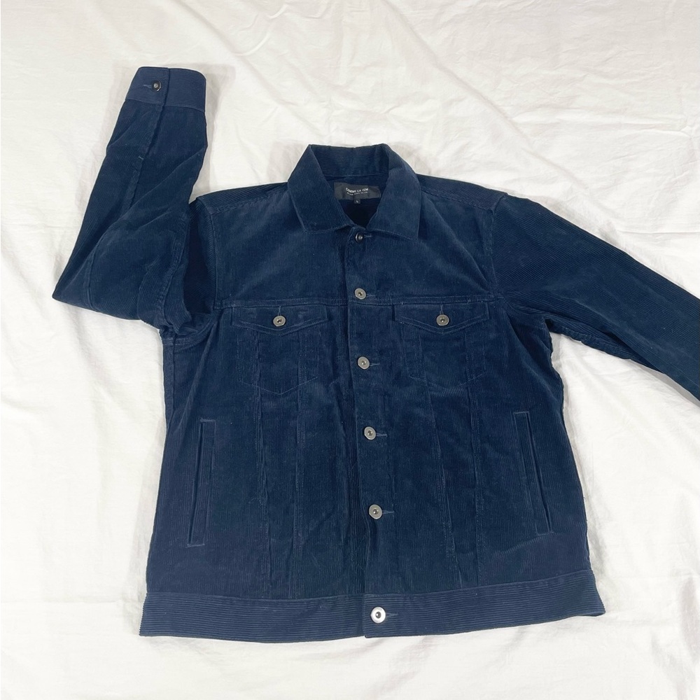 Comme Ca Ism Women Black Corduroy Crop Jacket Size L